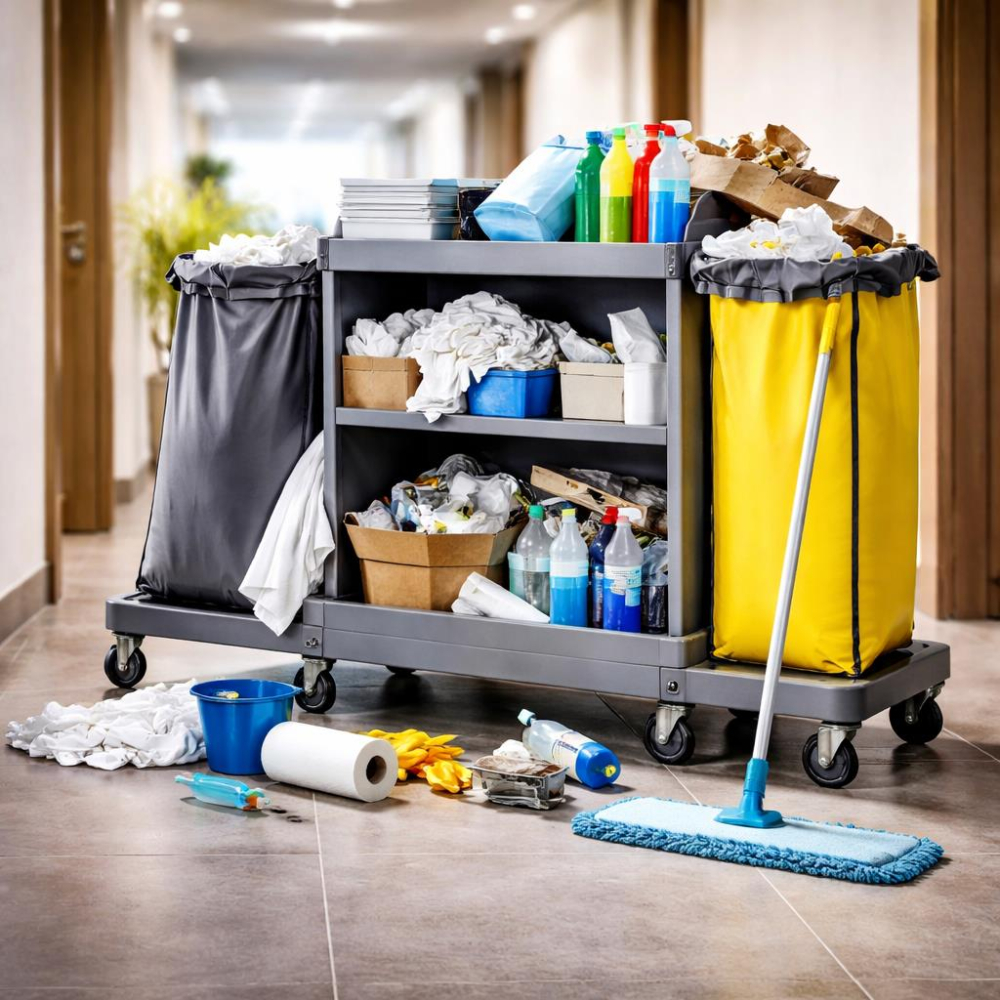 Unstrukturierter Hotelalltag durch falschen Hotelwagen und unnötige Laufwege im Housekeeping
