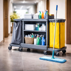 Wäschesammler Spani 4000 - professioneller Wäschesammelwagen für Housekeeping und Gebäudereinigung
