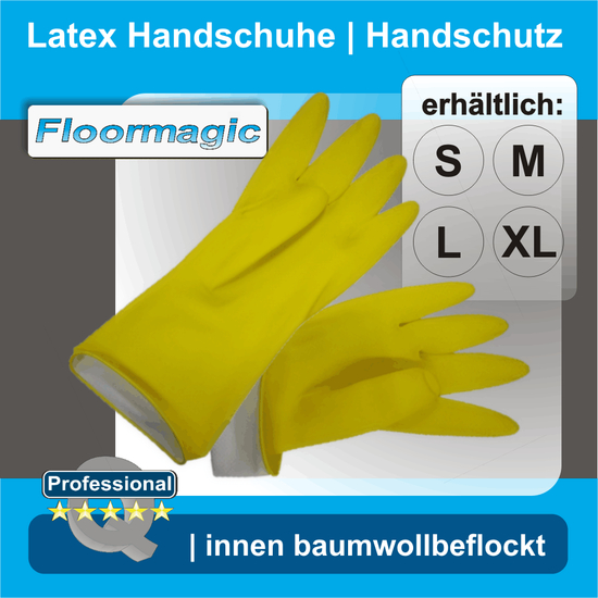 Handschutz Latex Handschuhe I Floormagic