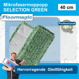 Mikrofasermopp SELECTION GREEN I 40 cm I Floormagic
