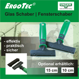 ErgoTec Glas Schaber I Fensterschaber I Unger