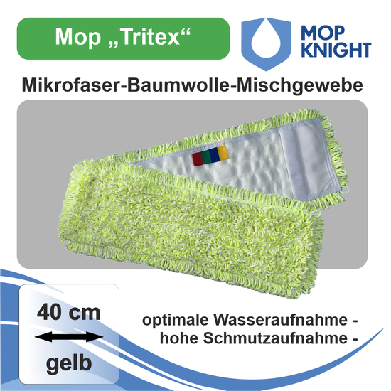 Mop Tritex | Mikrofaser-Baumwolle-Mischgewebe | Wischmopp I Mop Knight