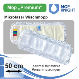 Mop "Premium" | Mikrofaser Wischmopp I Mop Knight 50 cm