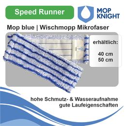 Mop Speed Runner blue | Mikrofaser Wischmopp I Mop Knight