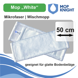 Mop White | Mikrofasermopp I Mop Knight 50 cm