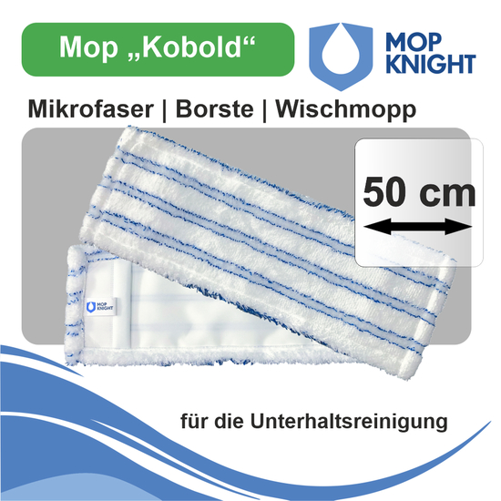Mop Kobold Borste | Mikrofasermopp I Mop Knight 50 cm