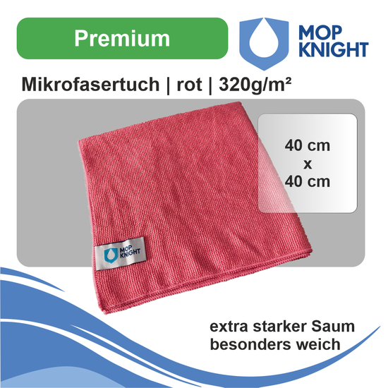 Mikrofasertuch Premium | 40x40 cm I Mop Knight