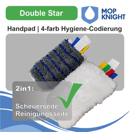 Handpad Double Star | 4-Farb Hygienecodierung I Mop Knight