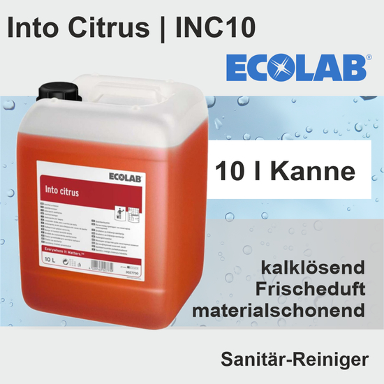 Into Citrus Sanitärreiniger I 10l INC10 I Ecolab