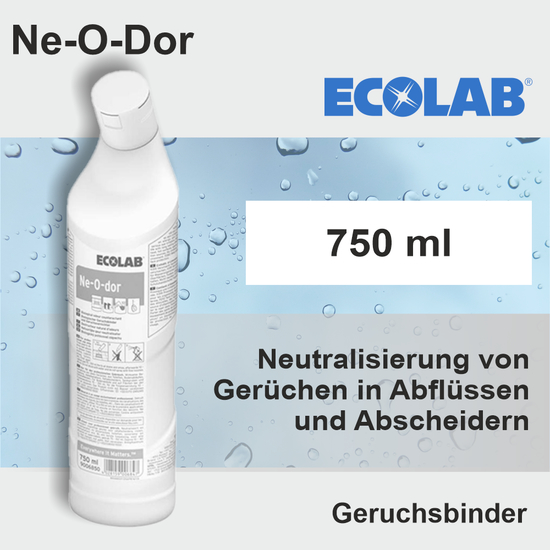 Ne-O-Dor I 0,75l Geruchsbinder für Bodenabflüsse I Ecolab