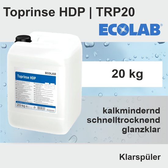 Toprinse HDP Klarspler I 20kg TRP20 I Ecolab