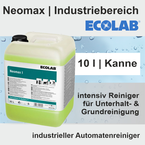 Neomax Automatenreiniger 10l Industriebereiche I Ecolab