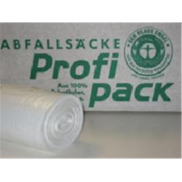 Abfallbeutel LDPE 60 l Hostess weiß 385 x 245 x 850, 40 Sack pro Rolle
