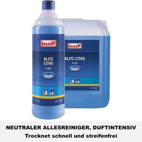 Buzil Blitz Citro G481, 12x1l Classic Alkoholreiniger...