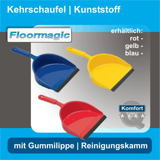 Kunststoffschaufel mit Gummilippe