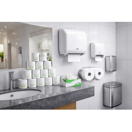 Toilettenpapier 3-lagig 72 Rollen - 250 Blatt Zellstoff Großpackung