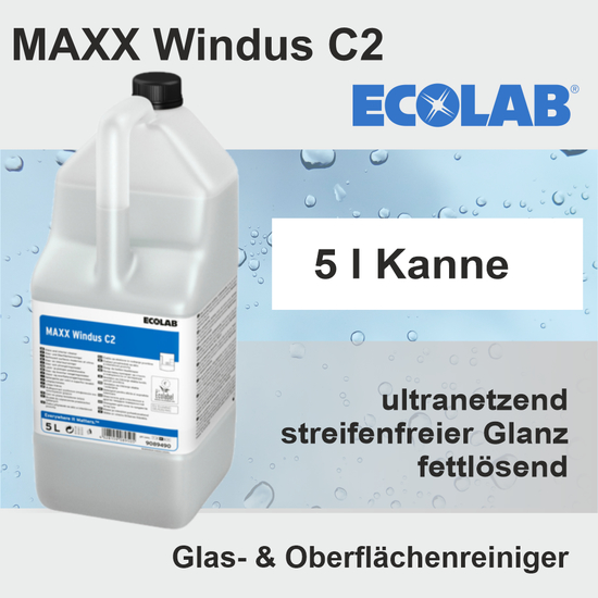 Maxx Windus C2 I 5l Glas- u. Oberflächenreiniger I Ecolab