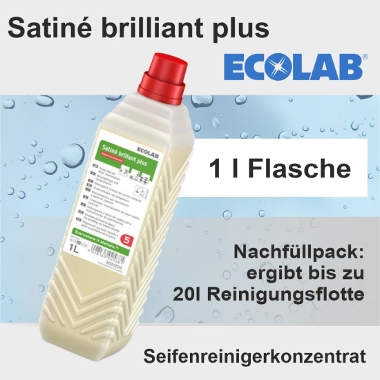 Satiné brillant plus Seifenreiniger 1 l Nachfüllpack