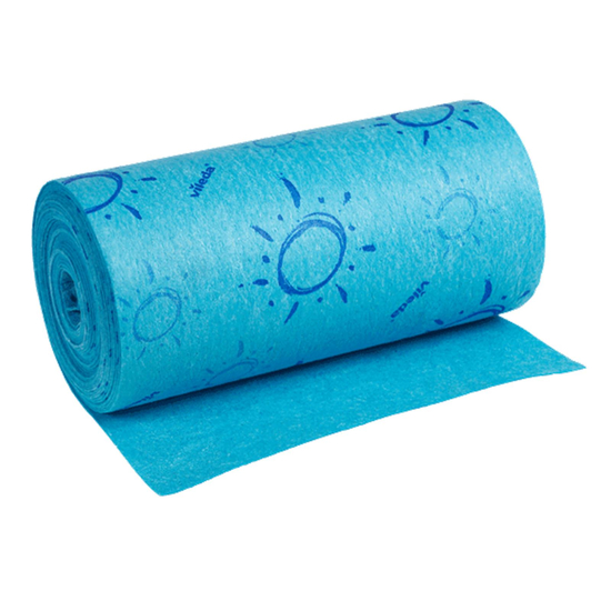 Quick n Dry Rolle Schwammtuch blau 25cm x 10m - 100746 I Vileda