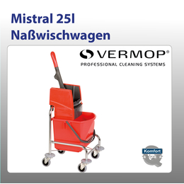 Mistral 25l Naßwischwagen I Vermop