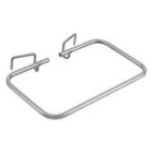 Equipe Halterahmen 1 x 120 l Standard, Edelstahl