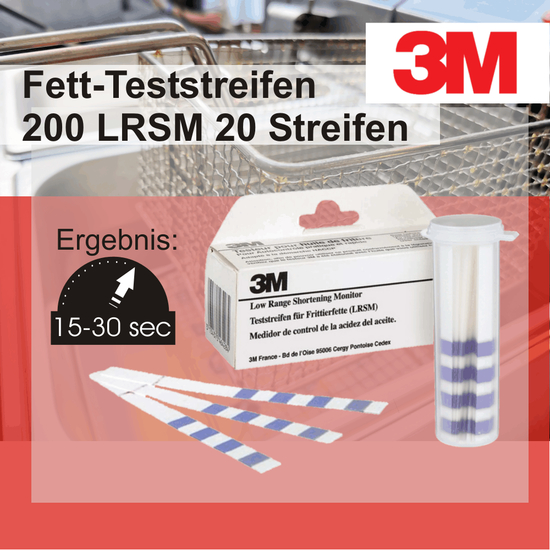 3M Fett-Teststreifen Fett 200 LRSM 20 Streifen