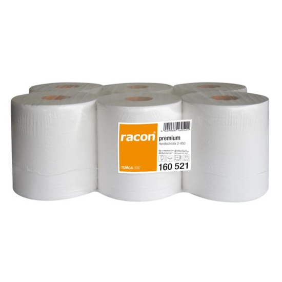 Profix Handtuchrolle 2lg weiß 20 x 36 cm 6 Rollen à 450 Blatt Tissue Temca