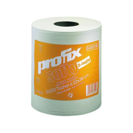 Temca Profix softy 2lg 22x36cm weiß 6 Rollen à 500 Tücher
