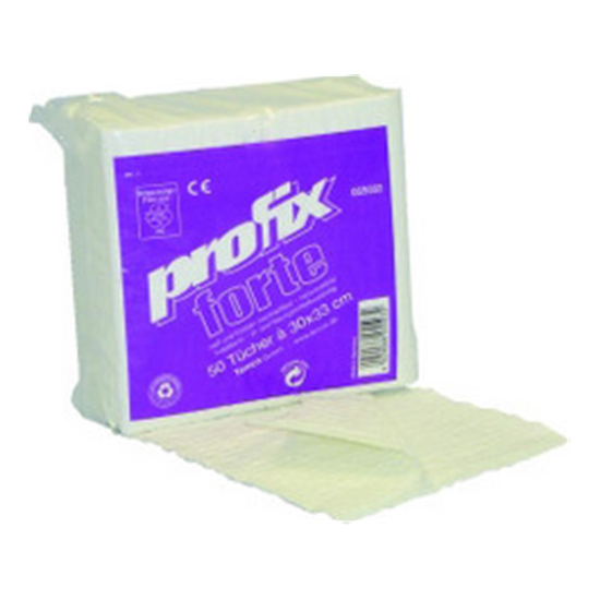 Profix forte 4lg lsungsmittelbestndig, 30x33cm wei lose 12x50 Tcher I Temca