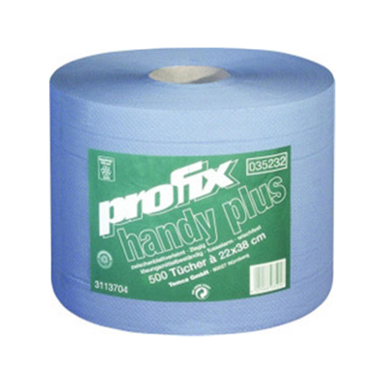 Profix handy plus 22 x 38 cm 2lg Tissue blau 2 Rollen à 500 Tücher Temca
