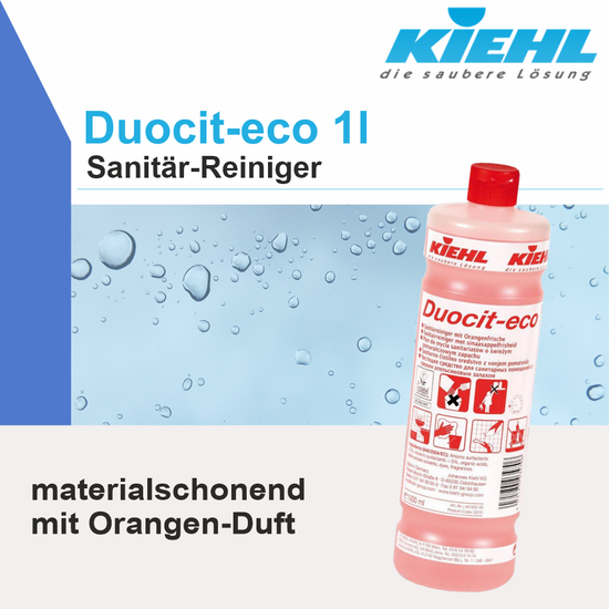 Kiehl Duocit eco 6x1l Sanitärreiniger mit Orangenfrische