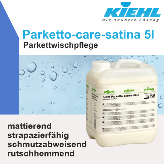 Parketto-care-satina 5l Parkettwischpflege I Kiehl