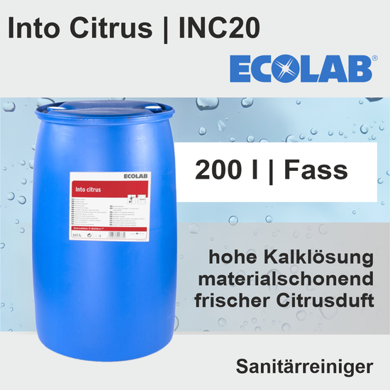 Into Citrus Sanitrreiniger I 200l INC20 I Ecolab