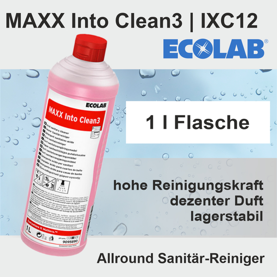 Into Maxx Clean I 1l Allround-Sanitrreiniger IXC12 I Ecolab