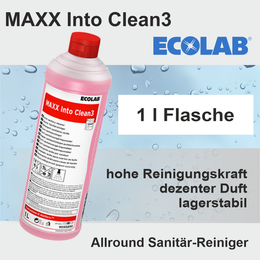 Into Clean3 kraftvoller Sanitärreiniger I 1l I Ecolab