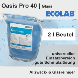 Oasis Pro 40 I 2l Glas-/Allzweckreiniger I Ecolab