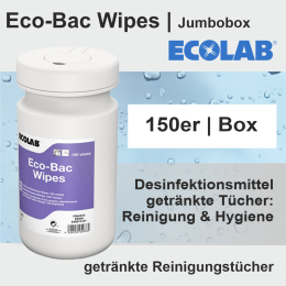 Eco-Bac Wipes Jumbobox 1 Dose à150 Tücher