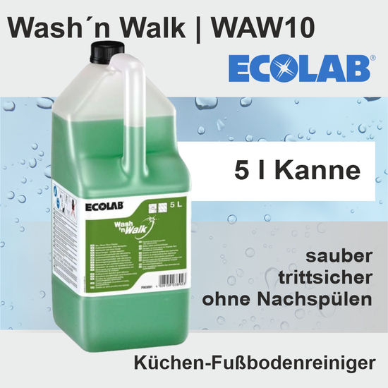 Wash´n Walk I 5l Küchenfußbodenreiniger WAW10 I Ecolab