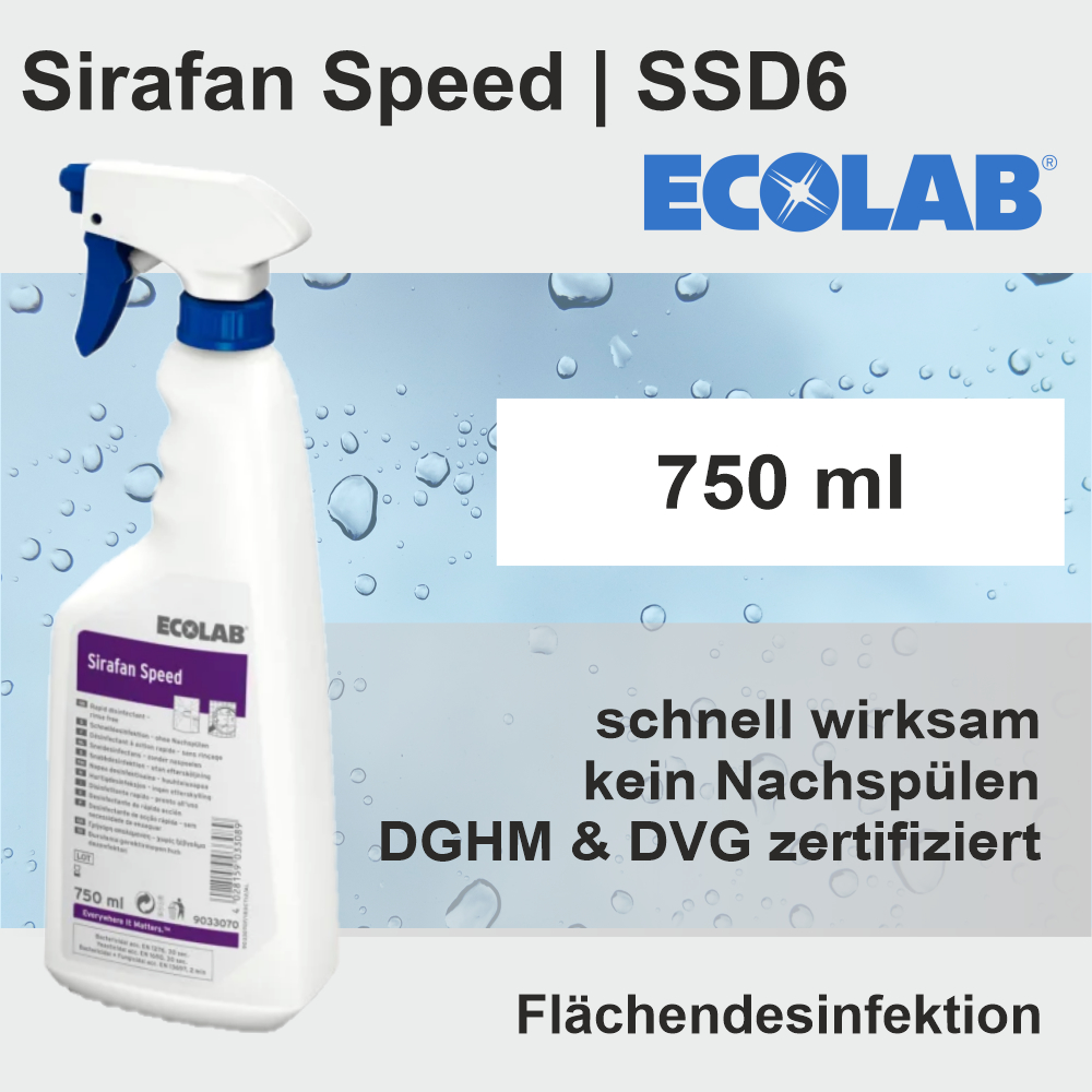 Sirafan Speed 750ml Flächendesinfektion Ecolab SSD6