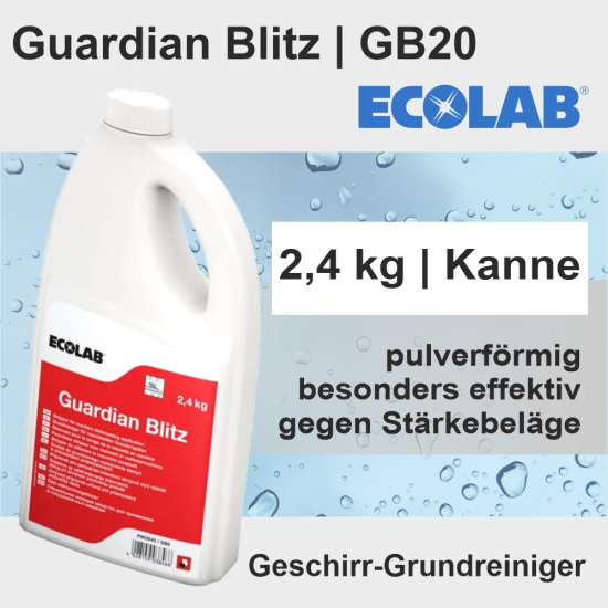 Guardian Blitz 2,4kg Geschirrgrundreiniger, Pulver GB20