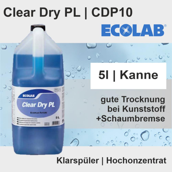 Clear Dry PL 5 l Klarspüler Hochkonzentrat CDP10