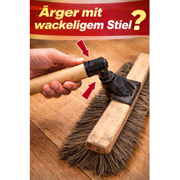 Holzstiel mit Gewinde 1400 24 mm unlackiert