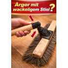 Holzstiel mit Gewinde 1400 24 mm unlackiert