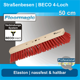 Straenbesen Elaston 50 cm I BECO 4-Loch I Floormagic