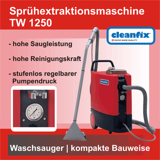 TW 1250 Sprhextraktionsmaschine I Cleanfix