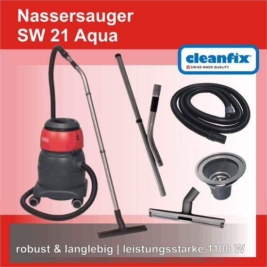SW 21 Leistungsstarker Nasssauger Aqua I Cleanfix