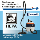 VC 14HEPA ECO Staubsauger Kesselsauger 650W Igefa