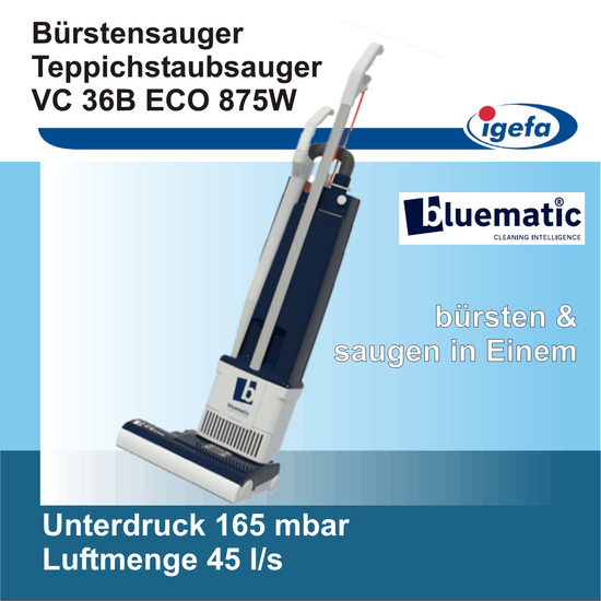 bluematic VC 36B ECO Brstsauger Teppichstaubsauger I Igefa