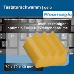 Tastaturschwamm gelb I Floormagic