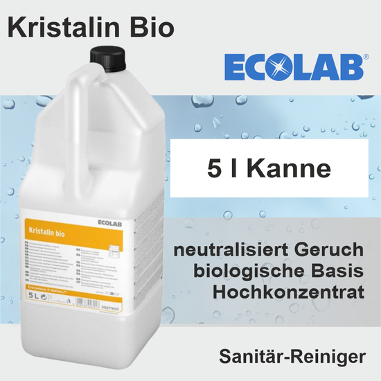 Kristalin Bio 5l Geruchsvernichter - Sanitärrreiniger auf biologischer Basis I Ecolab